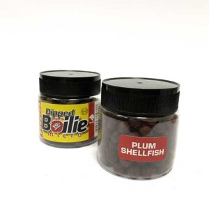 Dipped micro boilie - Plum Shellfish