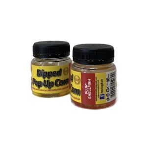 Dipped pop up corn- Plum shellfish